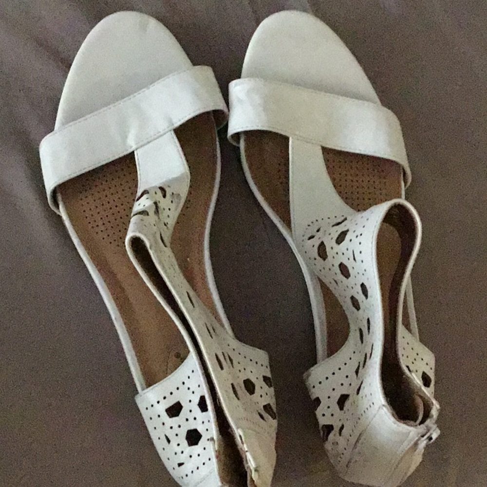 Elegant White Women's Sandals